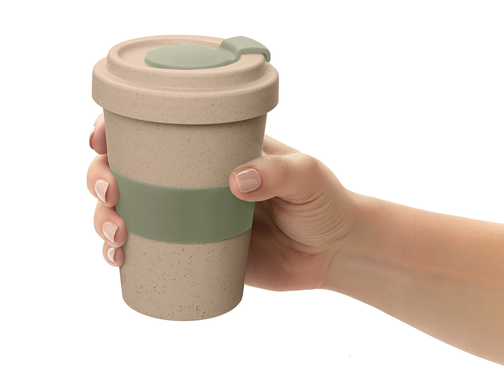 Стакан из пшеничного волокна Flava, olive-5