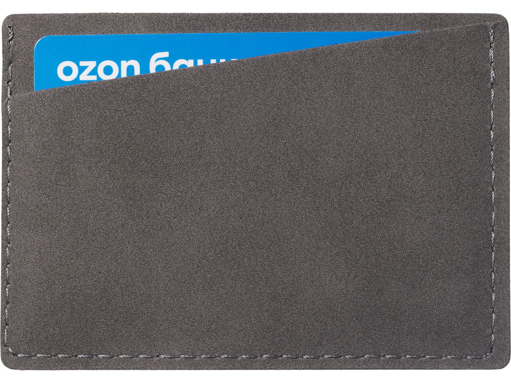 Футляр на 3 пластиковые карты Alicante, темно-серый-2