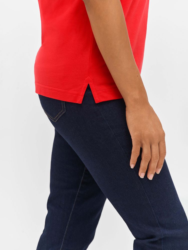 Рубашка поло унисекс Palermo, ярко-синяя с белым-3