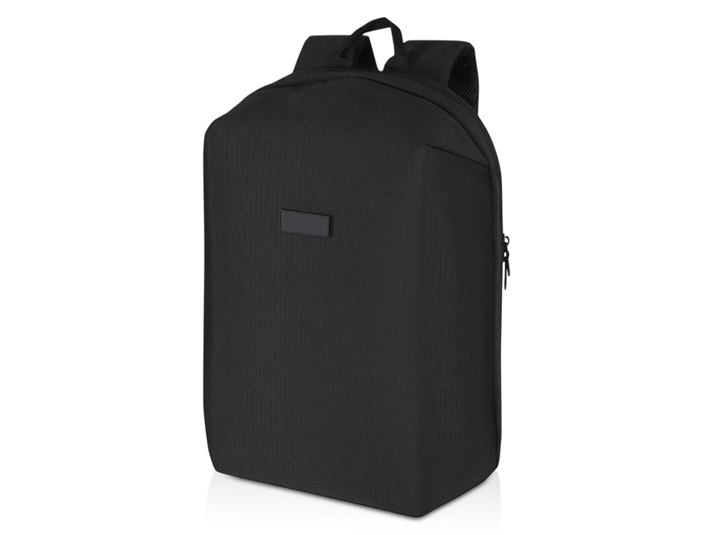 Рюкзак Luma для ноутбука с диагональю экрана 15 дюймов с защитой от кражи объемом 10 л из материала, переработанного по стандарту GRS - сплошной черный-0