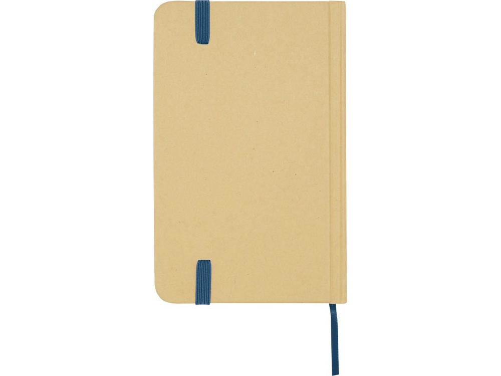 Reed блокнот формата А6 из переработанного материала в твердой обложке с простыми страницами - Синий-2