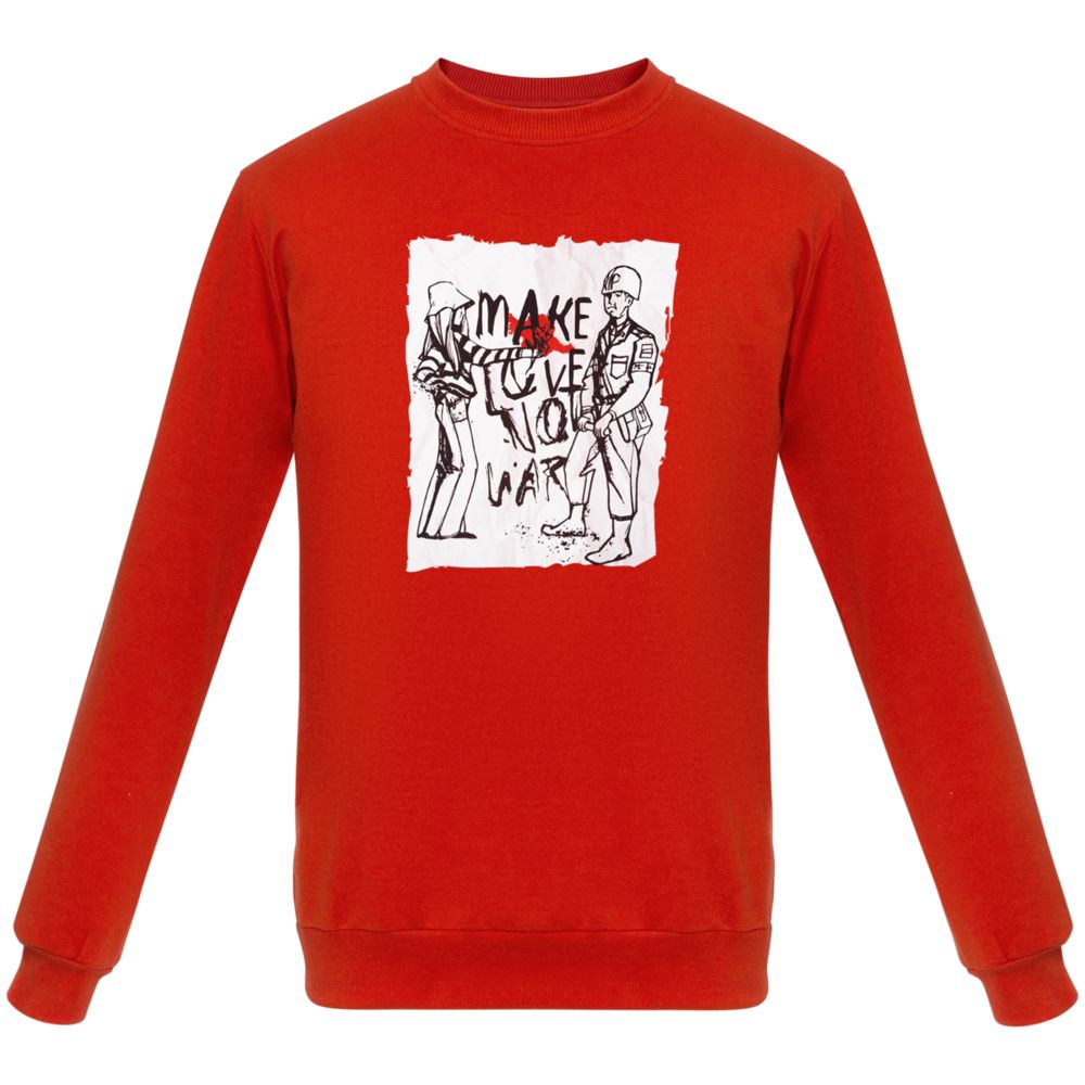 Толстовка Make Love, красная-2