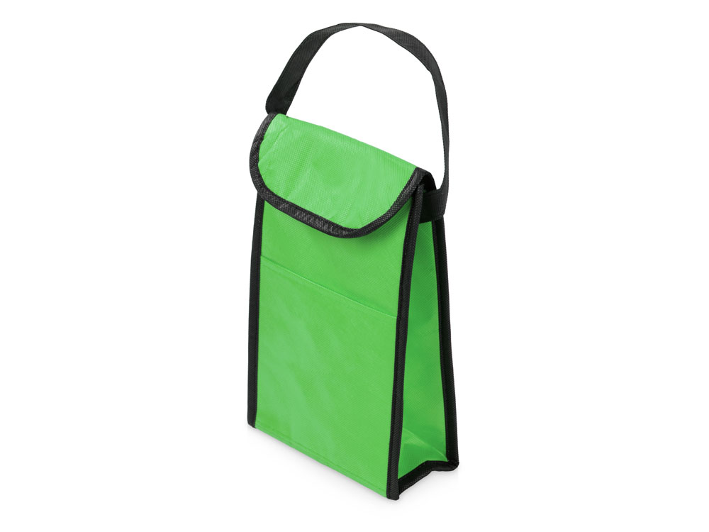 Сумка-холодильник Reviver на липучке из нетканого переработанного материала, зеленый-0