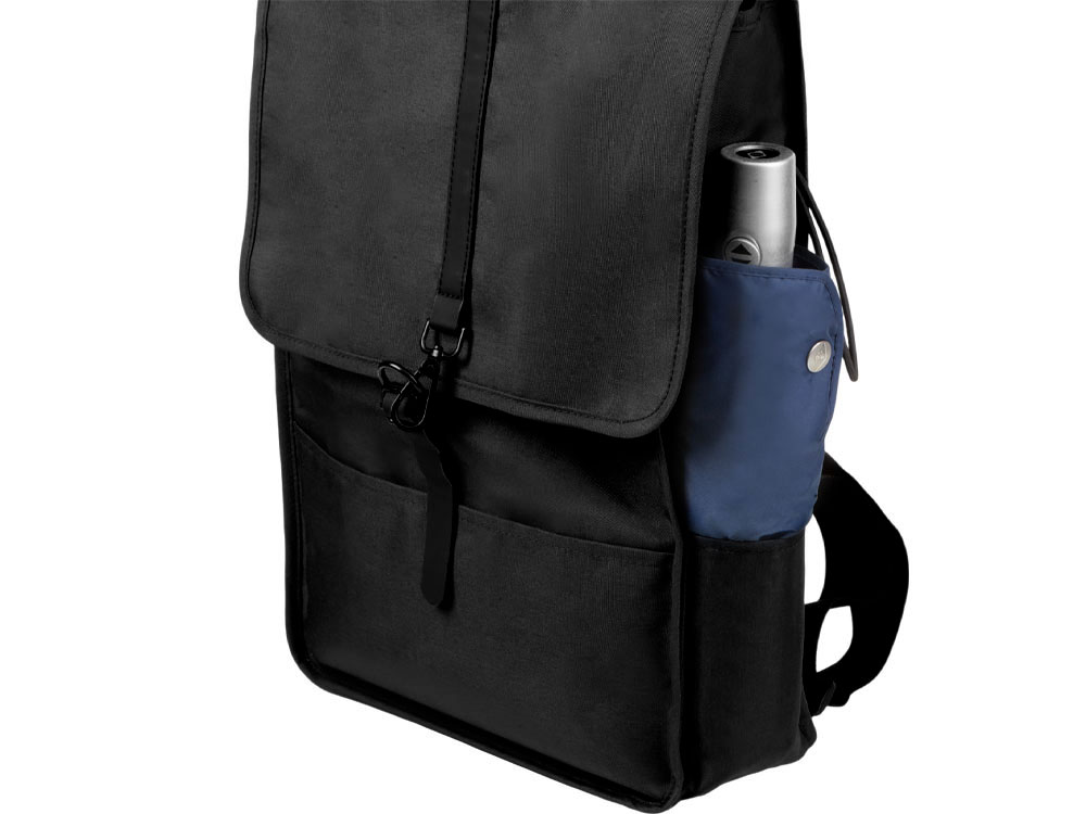 Рюкзак Rony из переработанного пластика, черный-12