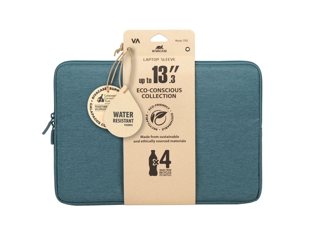 RIVACASE 7703 aquamarine ECO чехол для ноутбука 13.3-14 / 12-3