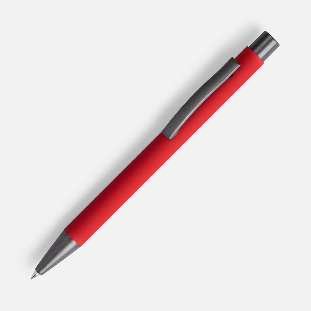 Ручка шариковая Atento Soft Touch, красная-1