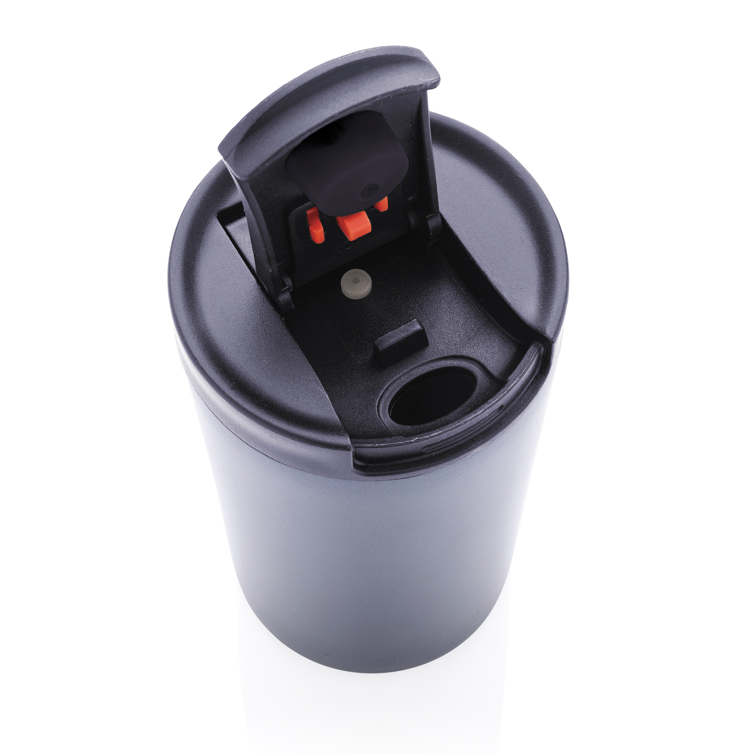 Герметичная вакуумная термокружка с двойными стенками и замком, 300 мл-7