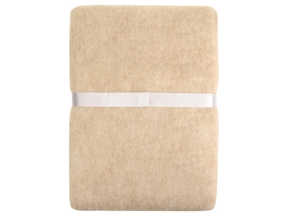 Плед Warmy с шерстью, бежевый-4