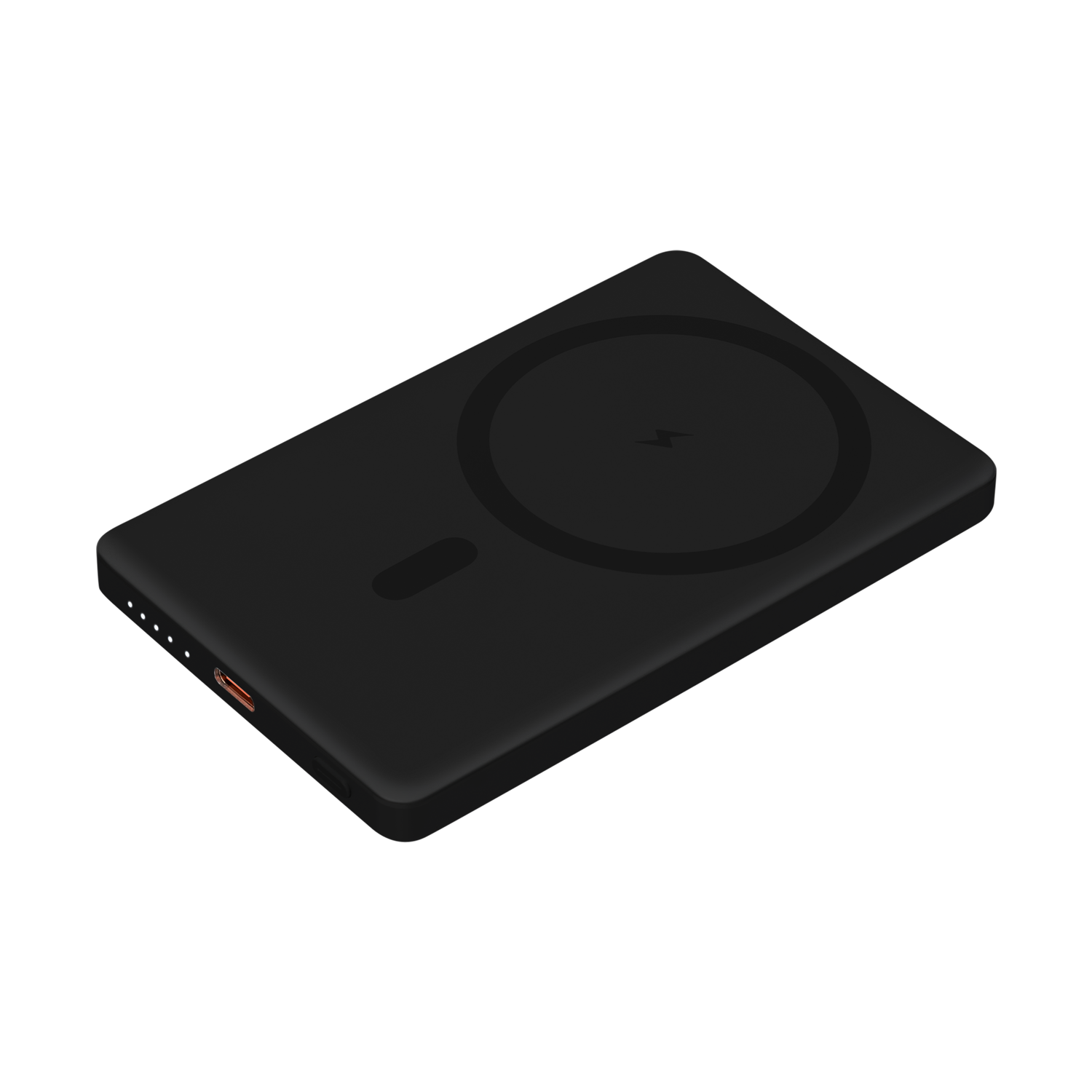 Внешний аккумулятор Атлантис (Atlantis) PD 5000mAh с функцией беспроводной зарядки 15W, черный-0