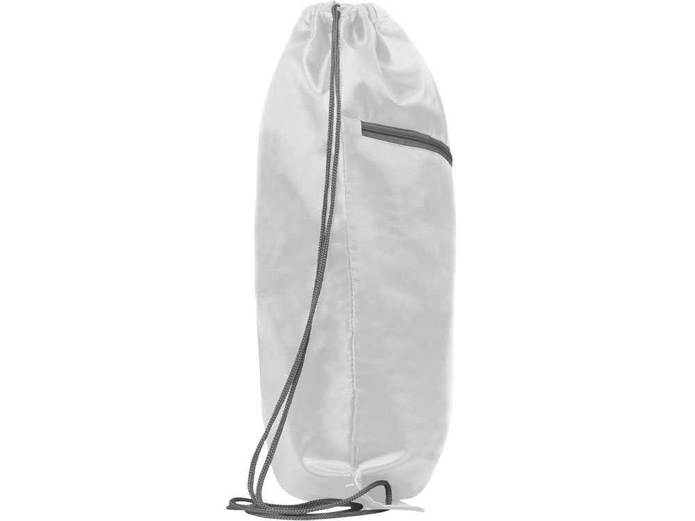 Рюкзак-мешок NINFA с карманом на молнии, белый-3