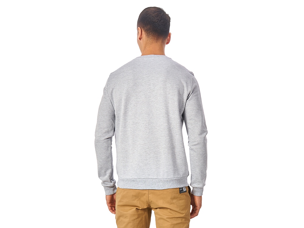 Свитшот Motion унисекс с начесом, серый меланж-4