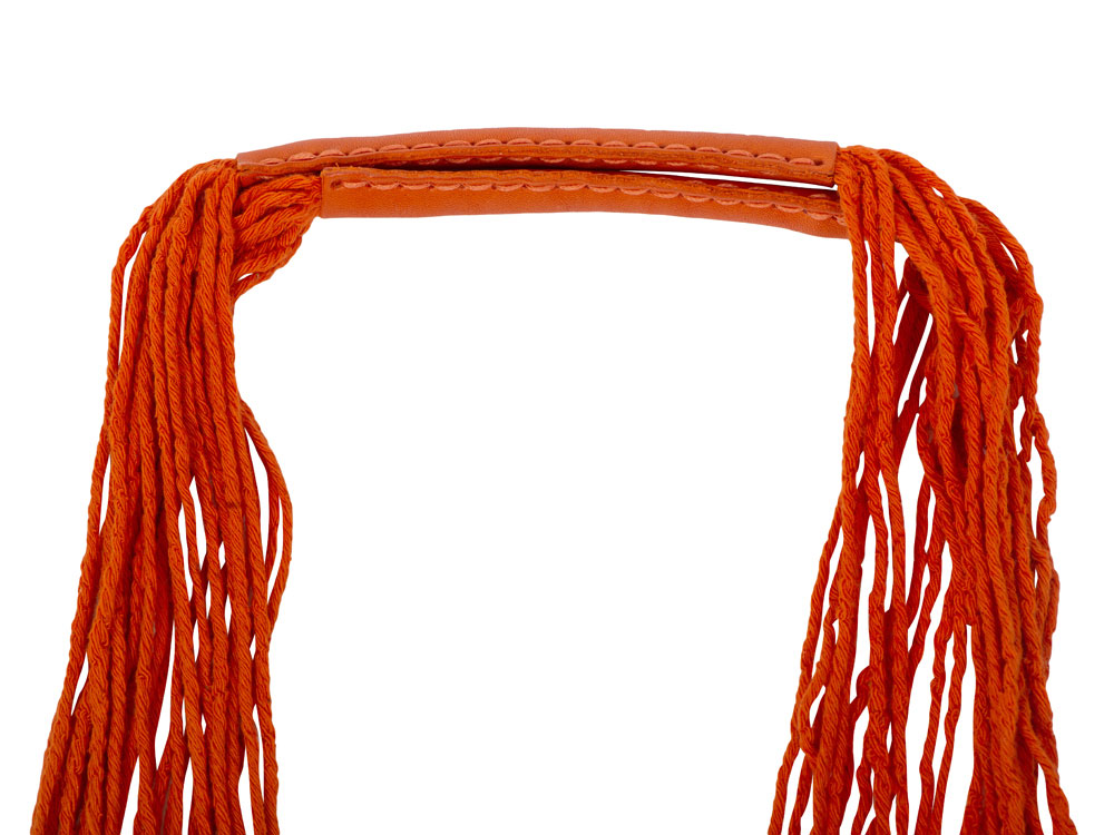 Авоська Dream L наплечная 25 литров с кожаными ручками, оранжевый (5)-1