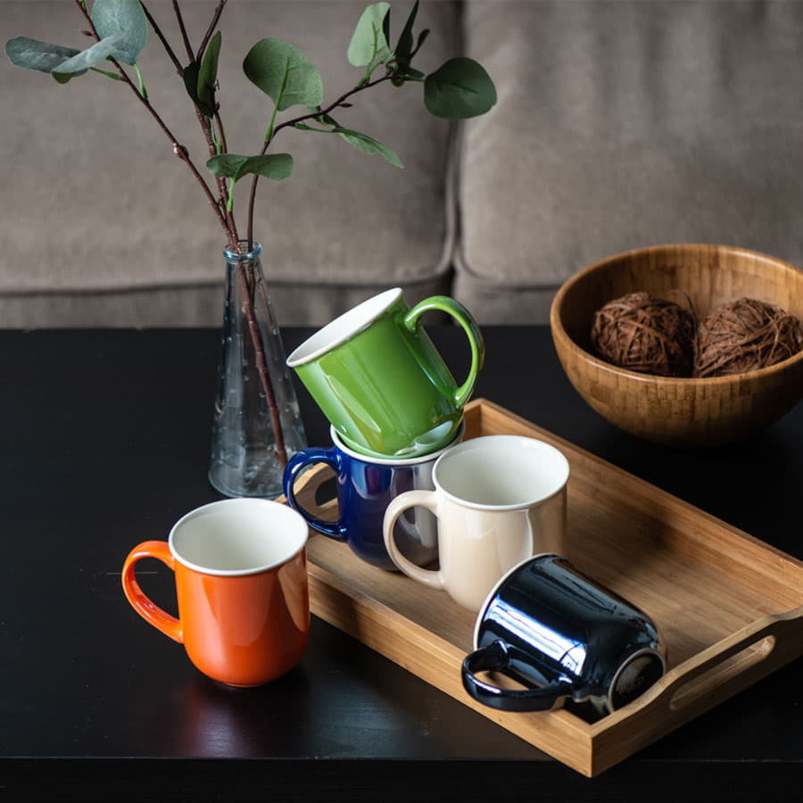 Кружка PERLA, черный, белый-9