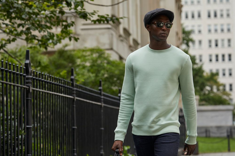 Свитшот унисекс King, светло-голубой-4