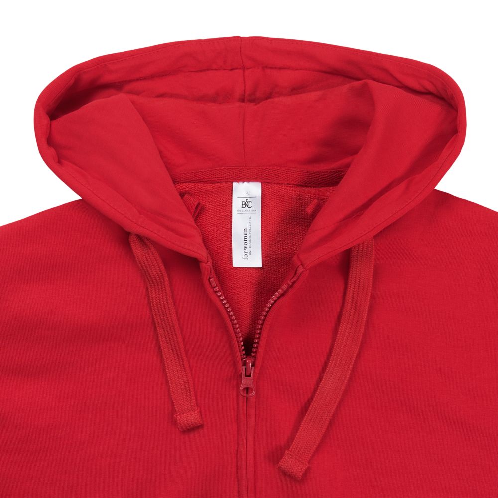 Толстовка женская Hooded Full Zip красная-4
