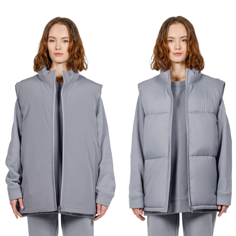 Жилет двусторонний V2, серый-3