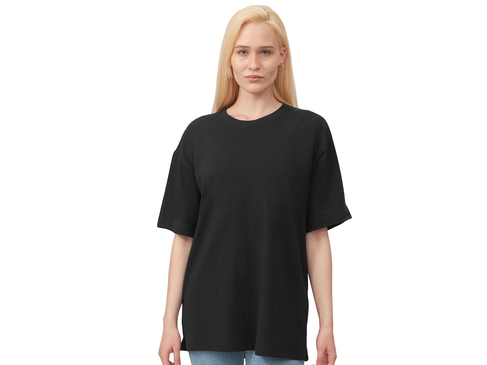 Футболка оверсайз Vienna унисекс , черный-2