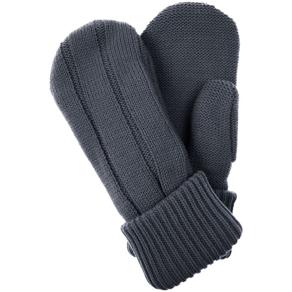 Варежки Knit Beat, темно-серые-1