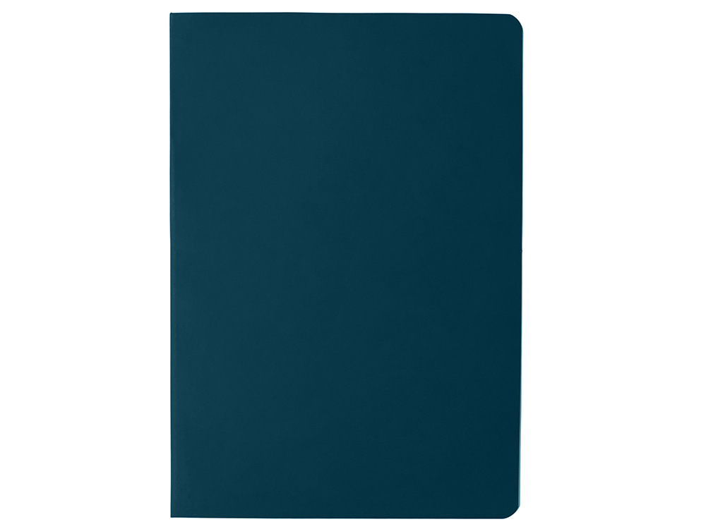 Блокнот в гибкой обложке A5 Виспи 2.0 в клетку, темно-синий-1