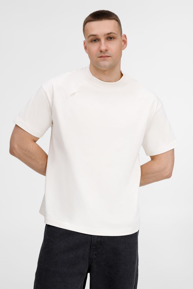 Футболка оверсайз унисекс Sinkopa, молочно-белая-0