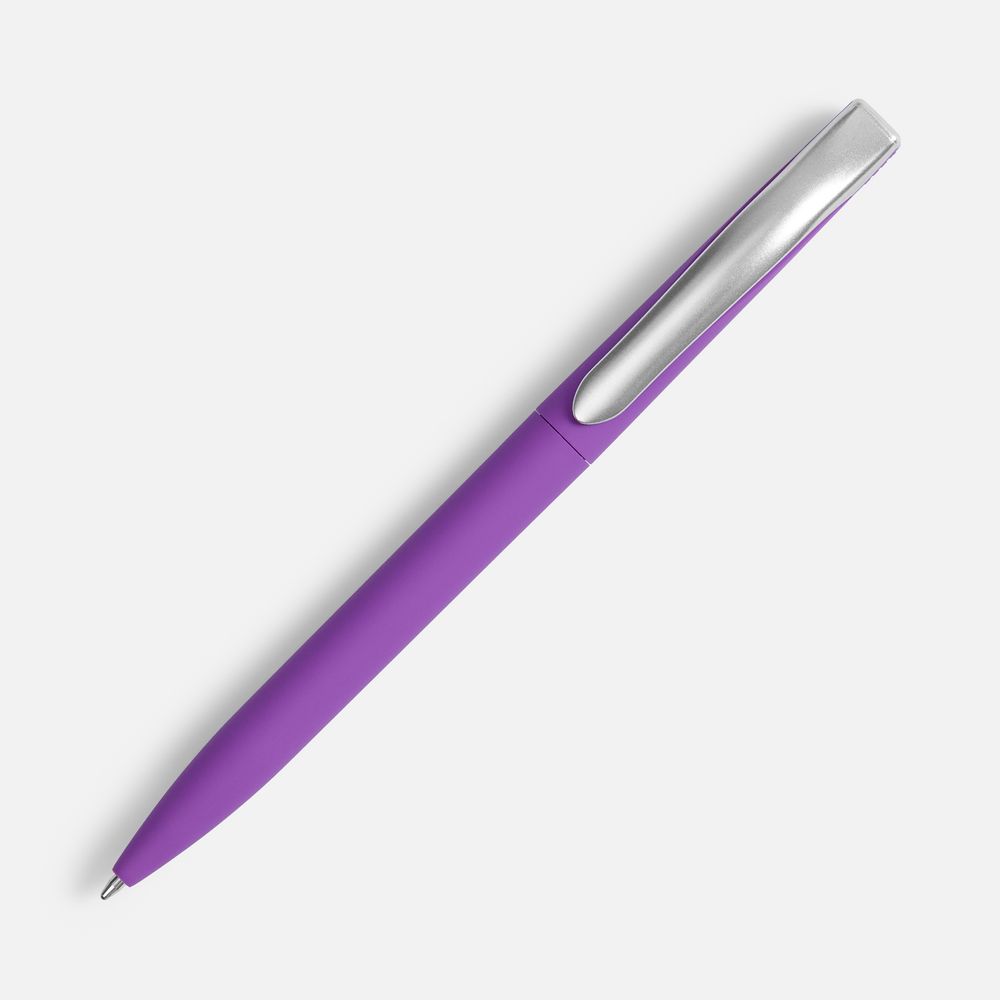 Ручка шариковая Pin Soft Touch, фиолетовая-1