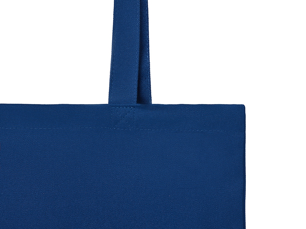 Шоппер Basio из переработанного хлопка 280 г, синий-3