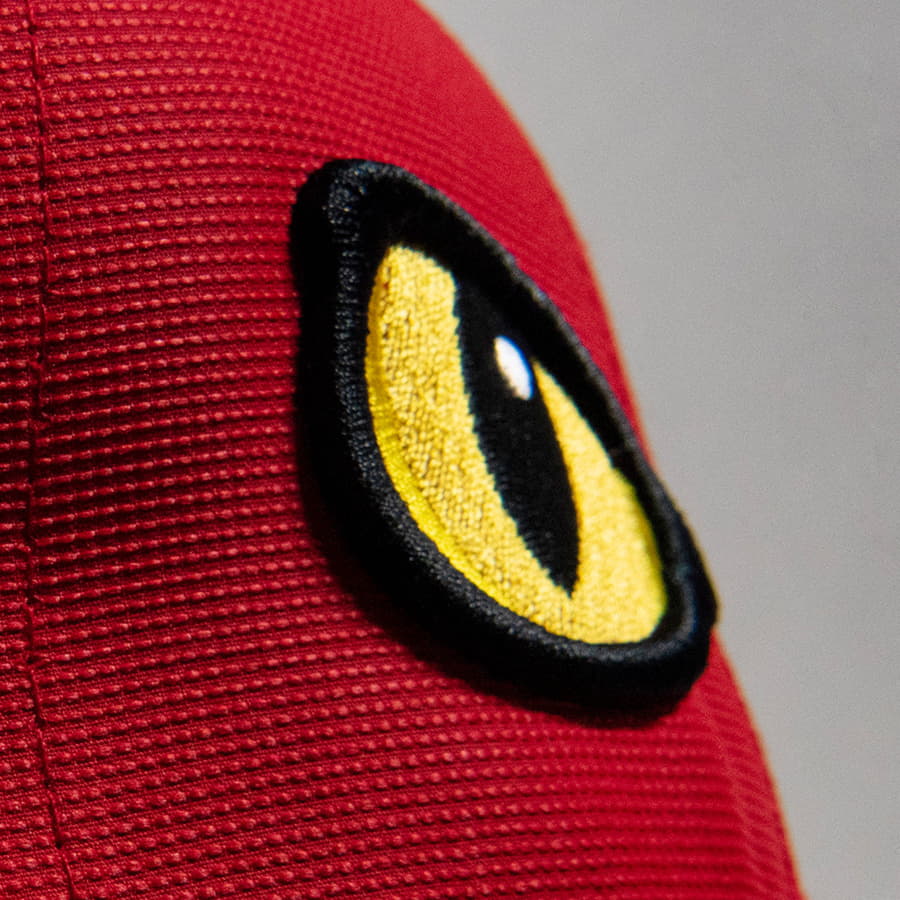 Бейсболка ESTORIL, 6 клиньев, застежка на липучке, бордовый-3