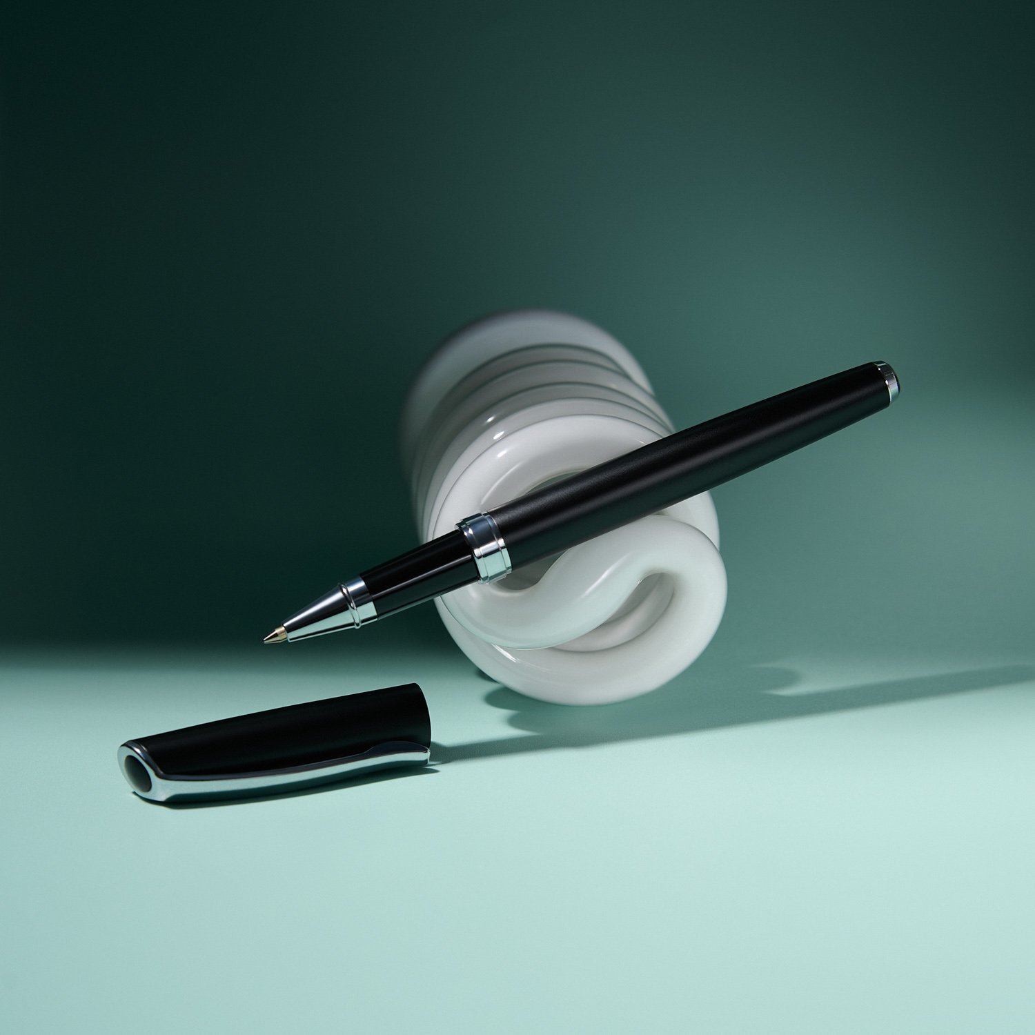 Ручка-роллер Орион (Orion), черная-8