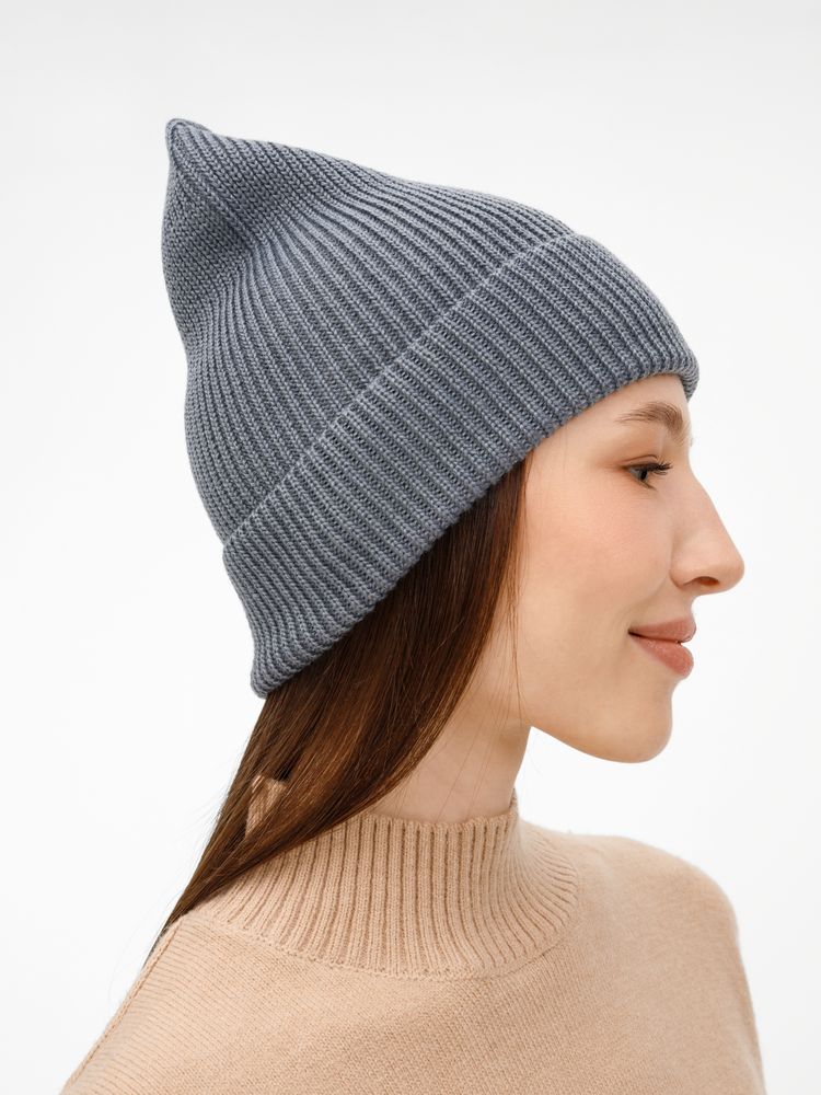 Шапка Nobilis Mono, серая (стальная)-3