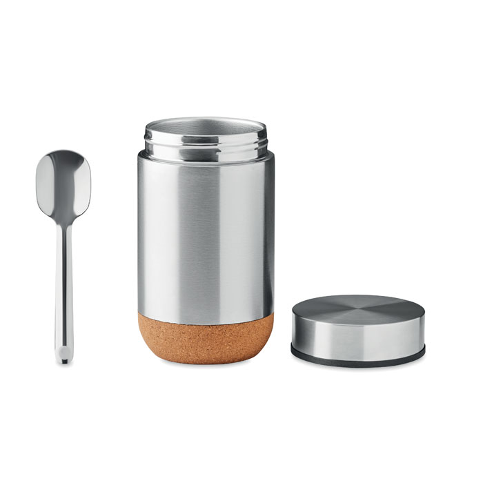 Контейнер 400 мл, тускло-серебряный-4