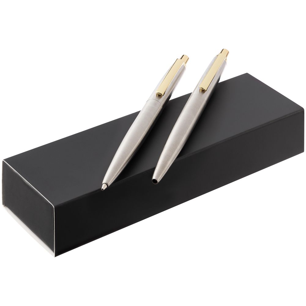 Набор из механического карандаша и ручки Poetica, золотистый-2