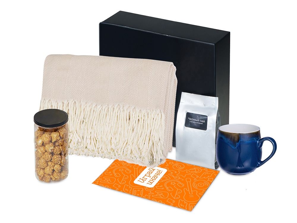 Подарочный набор Re:y. Haven  с пледом, кружкой и чаем-1