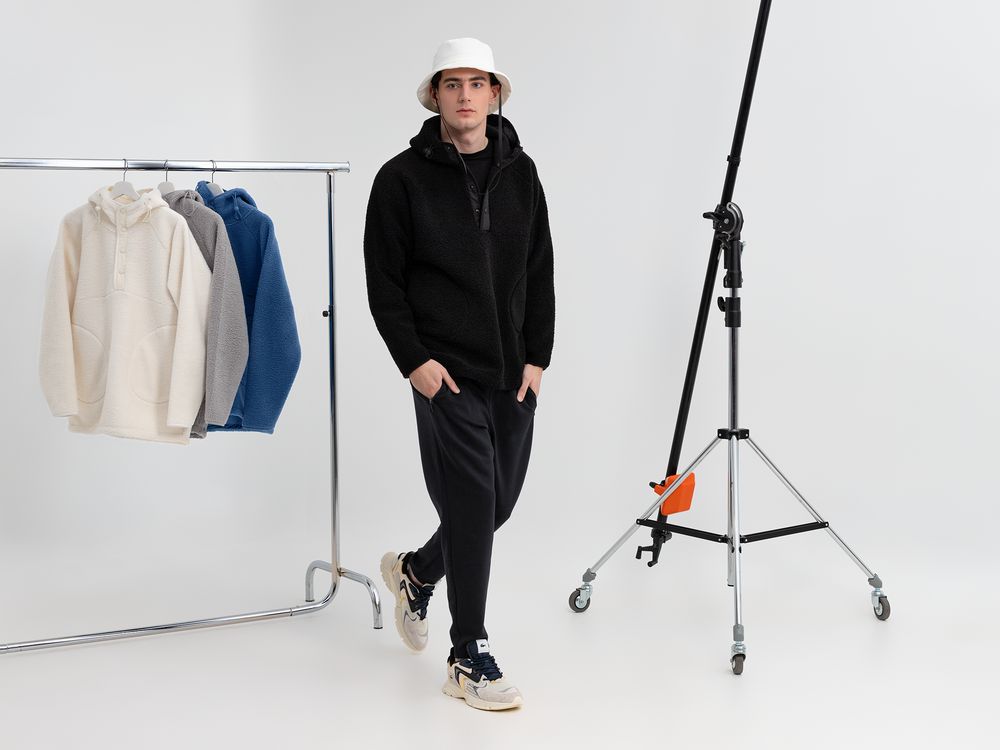 Анорак унисекс Oblako, черный-7