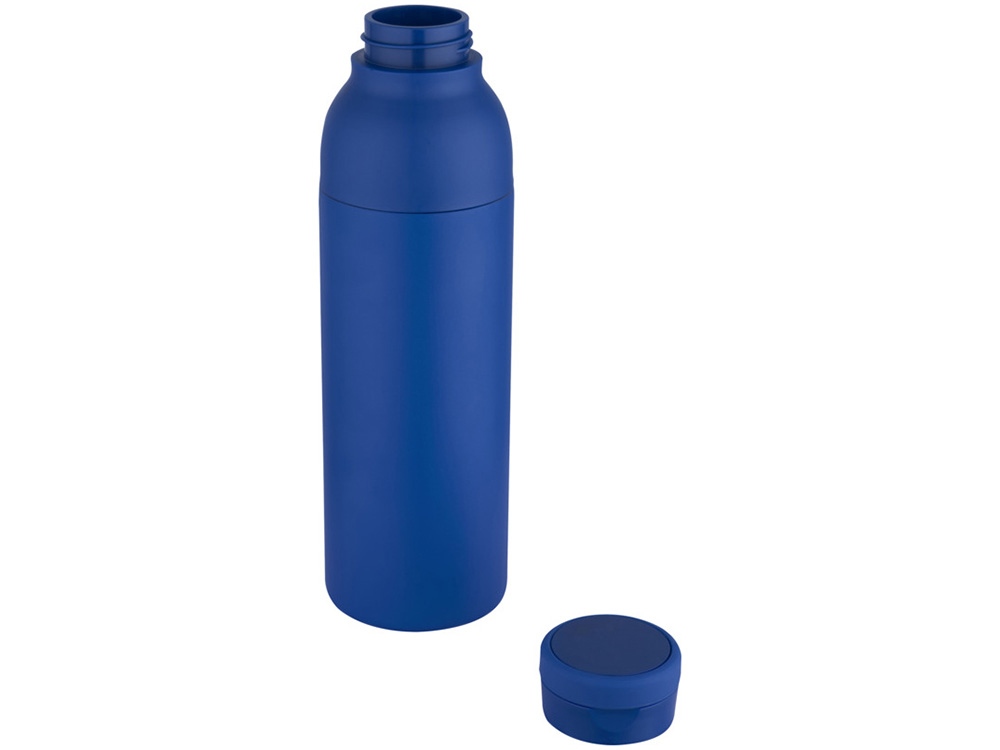 Illuminate бутылка-термос для воды с двойными стенками объемом 650 мл из переработанной нержавеющей стали, сертифицированной по стандарту RCS - Ярко-синий-2
