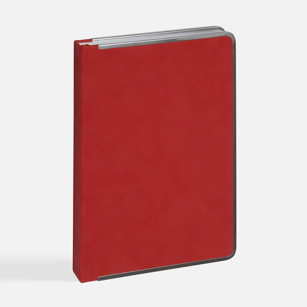 Ежедневник Metal Frame на заказ, датированный, красный-1