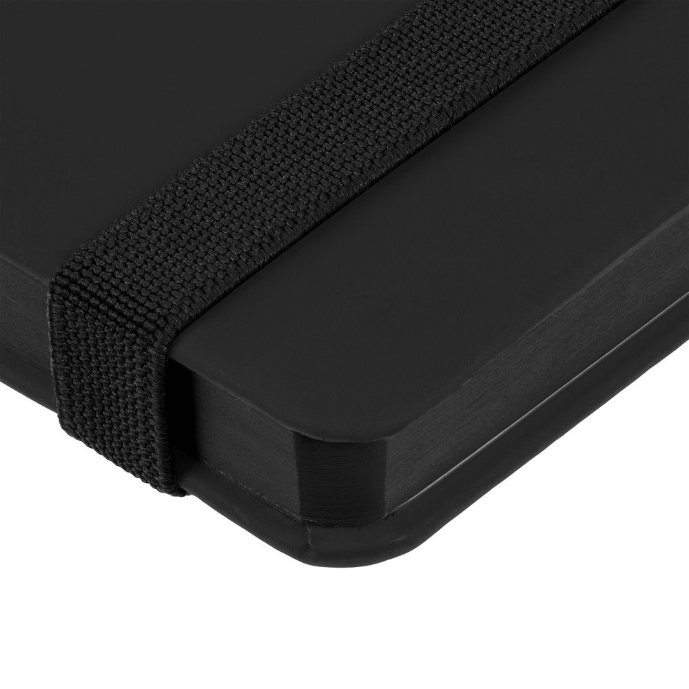 Блокнот Shall, в линейку, черный-3