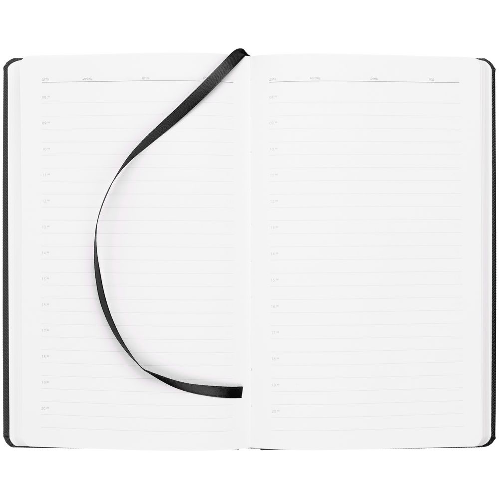 Ежедневник Grade, недатированный, черный-6