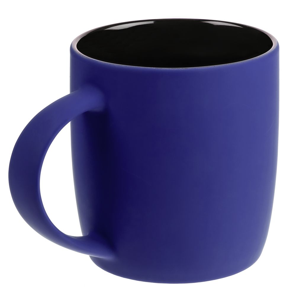 Кружка Surprise Touch Black с покрытием софт-тач, синяя-1