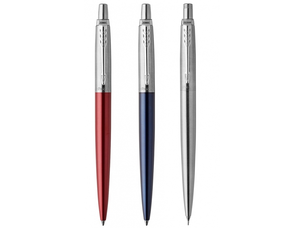 Набор Parker Jotter London Trio: гелевая ручка Red CT + шариковая ручка Blue CT + карандаш Stainless Steel CT-1