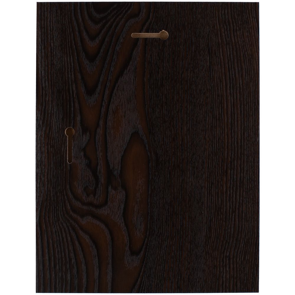 Плакетка Plaque, большая, венге с золотистой пластиной-2