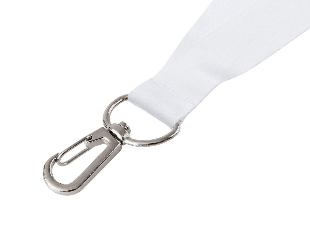 Ланъярд 2 см под сублимацию с трендовым карабином, серебристый-3