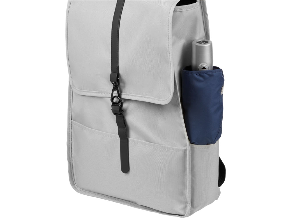 Рюкзак Rony из переработанного пластика, светло-серый-12