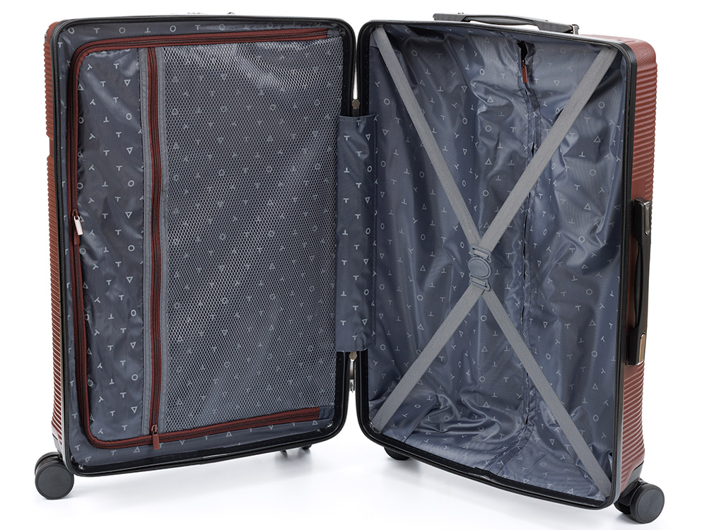 Чемодан TORBER Onego, бордовый, ABS-пластик, 79,5 х 51 х 29 см, 103 л-2