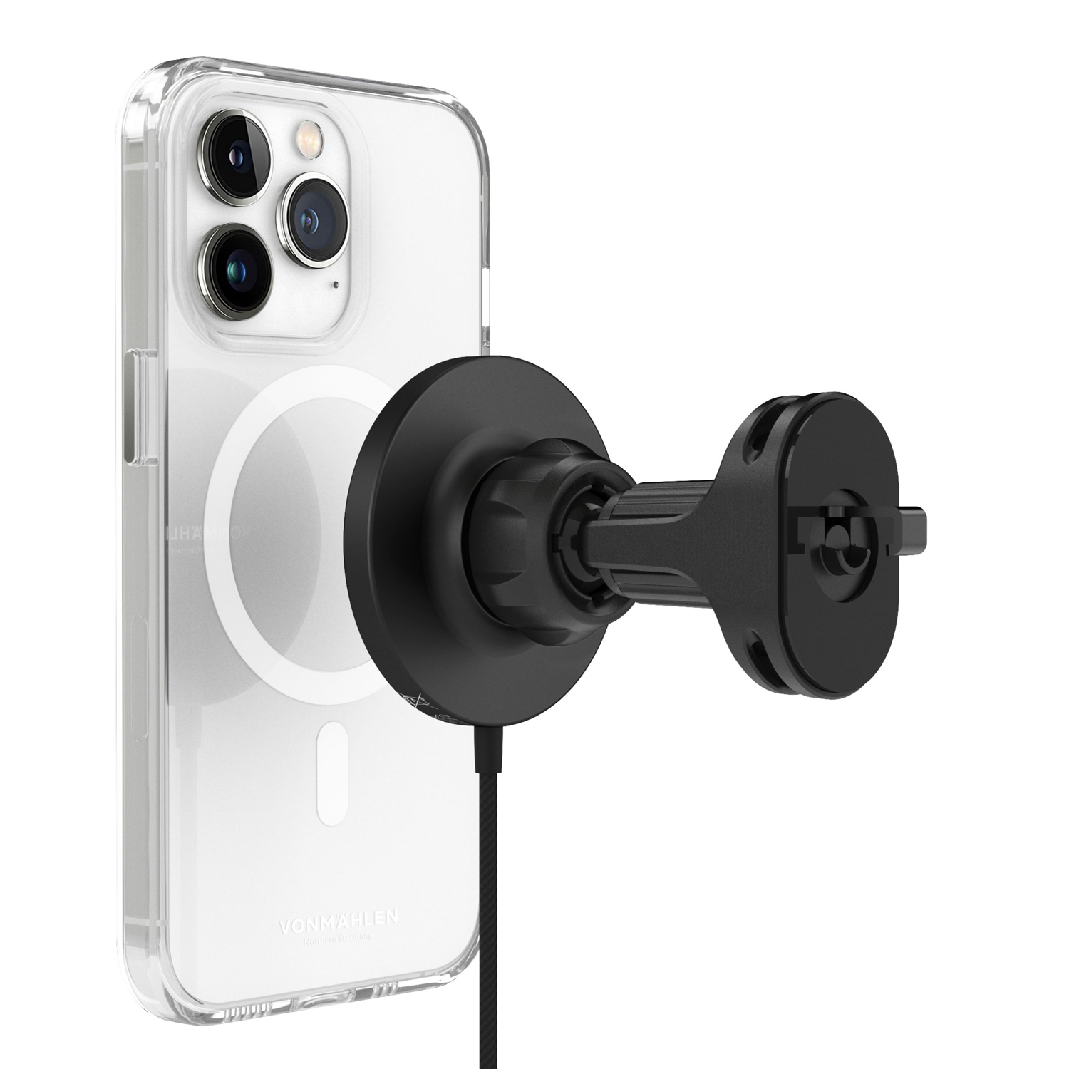 Автомобильное магнитное зарядное устройство Aura Car, черное-2