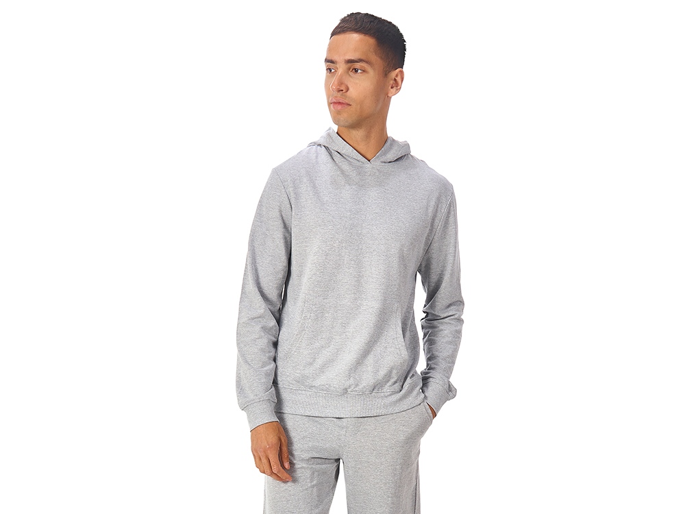 Худи Warsaw, футер 220гр, серый меланж-3