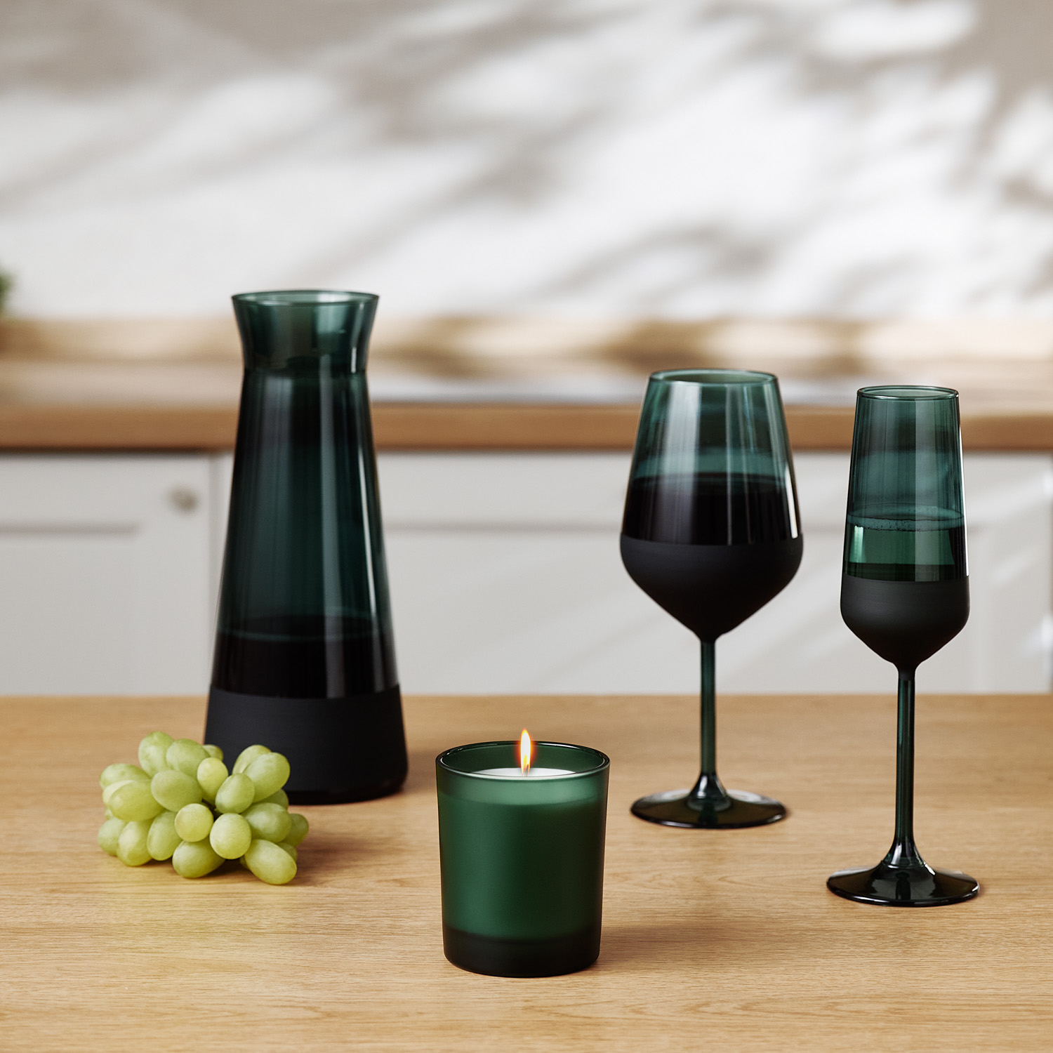 Ароматическая свеча Энигма (Enigma), зеленая-5