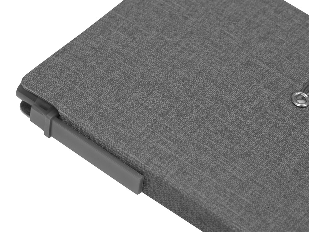 Блокнот А6 Write and stick с ручкой и набором стикеров, серый-3