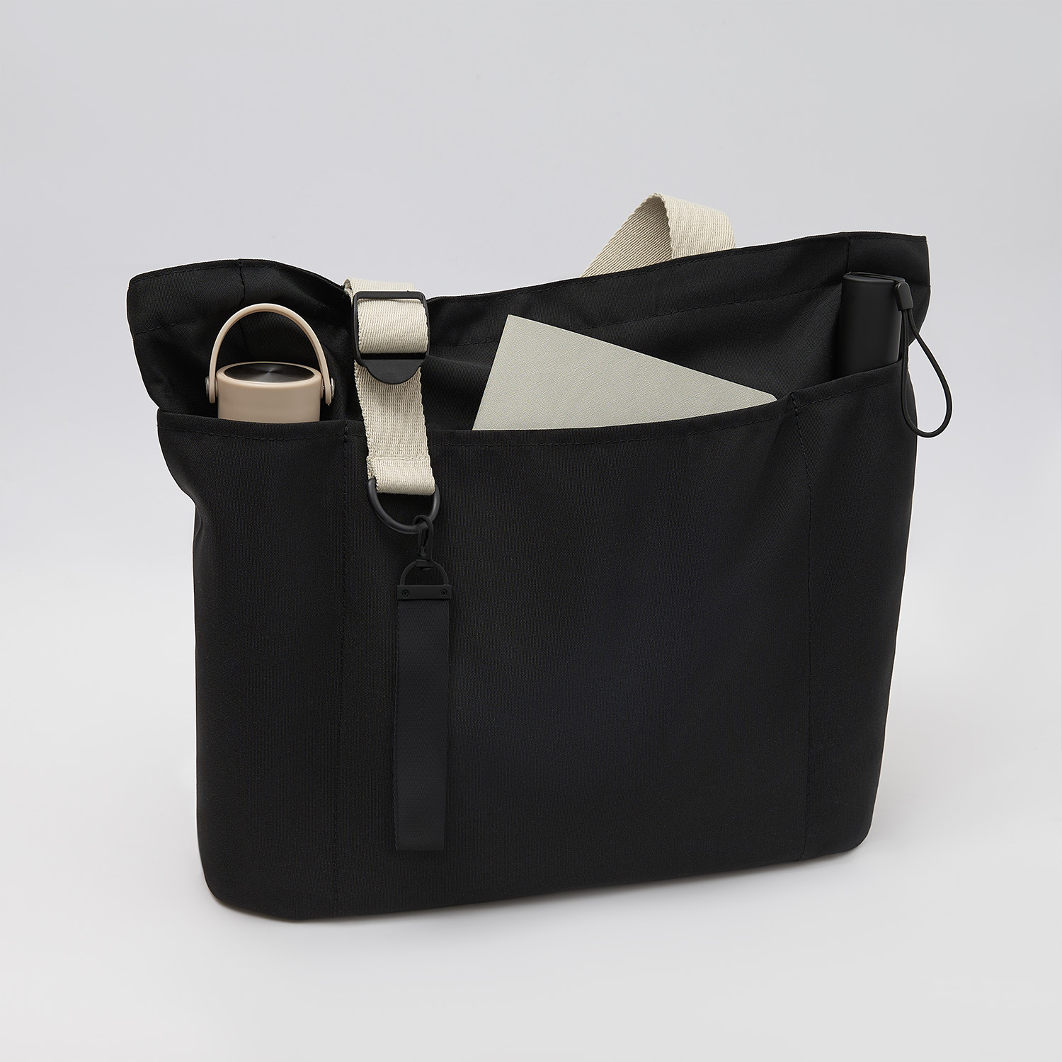 Сумка для покупок Сола (Sola), черная-6