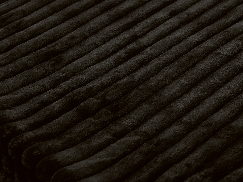 Плед Wave флисовый, черный-3
