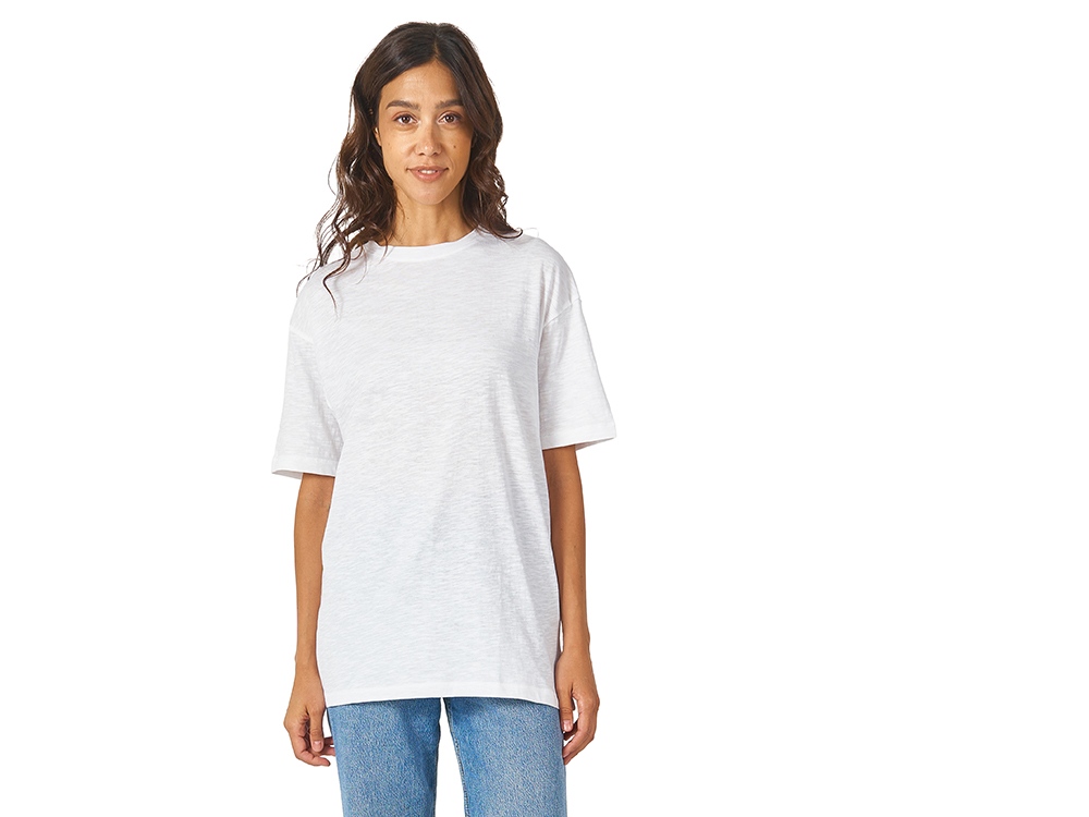 Футболка из джерси с протяжками Portofino унисекс, белый-2